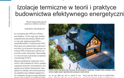 Izolacje termiczne w teorii i praktyce budownictwa efektywnego energetycznie